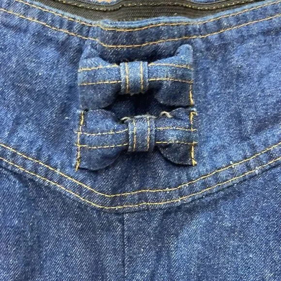 Vintage Jeans w/ bows super high rise waist cinch style mint condition🤩 - Picture 4 of 8